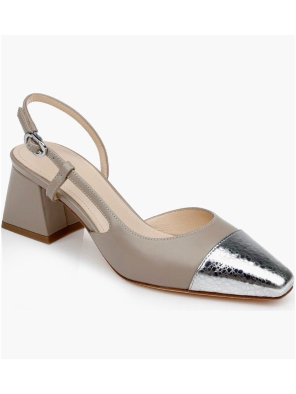 New Dee Ocleppo Naples Cap Toe Slingback Pump Sz US 8